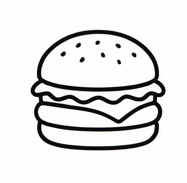 a hamburger with a hamburger on it.webp
